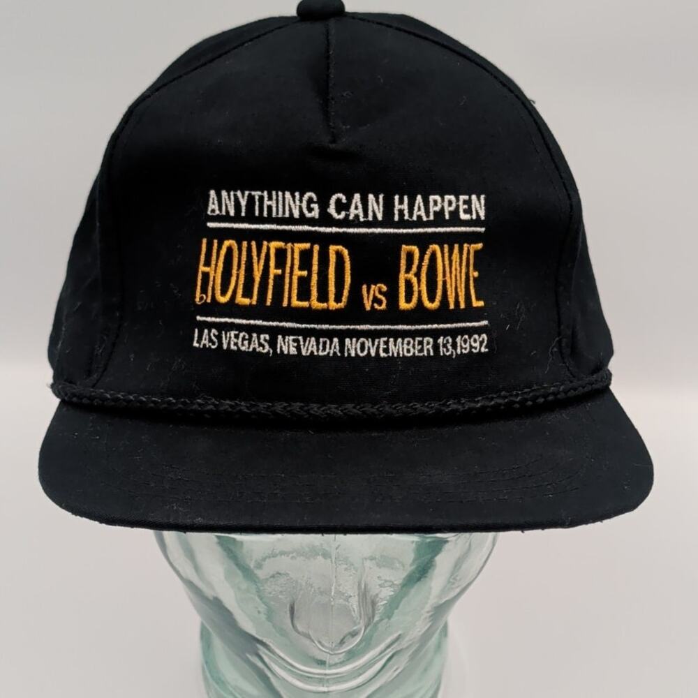 Vintage 1992 Holyfield vs Bowe Las Vegas Boxing Hat Adjustable